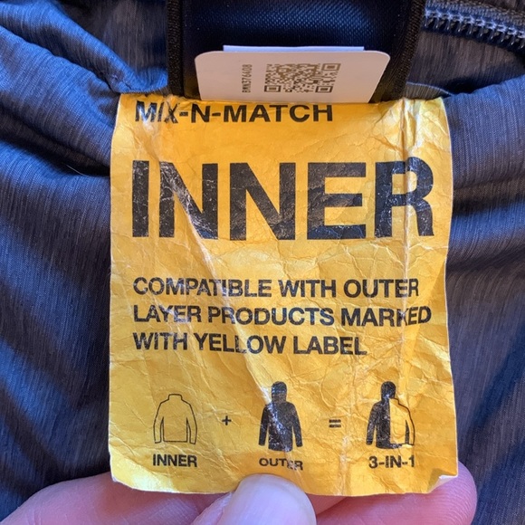 The North Face Girls Reversible Mossbud Swirl Jacket M (10/12) Heather Grey Coat - Picture 13 of 16